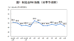 2019年10月份中国制造业采购经理指数（PMI）为49.3%