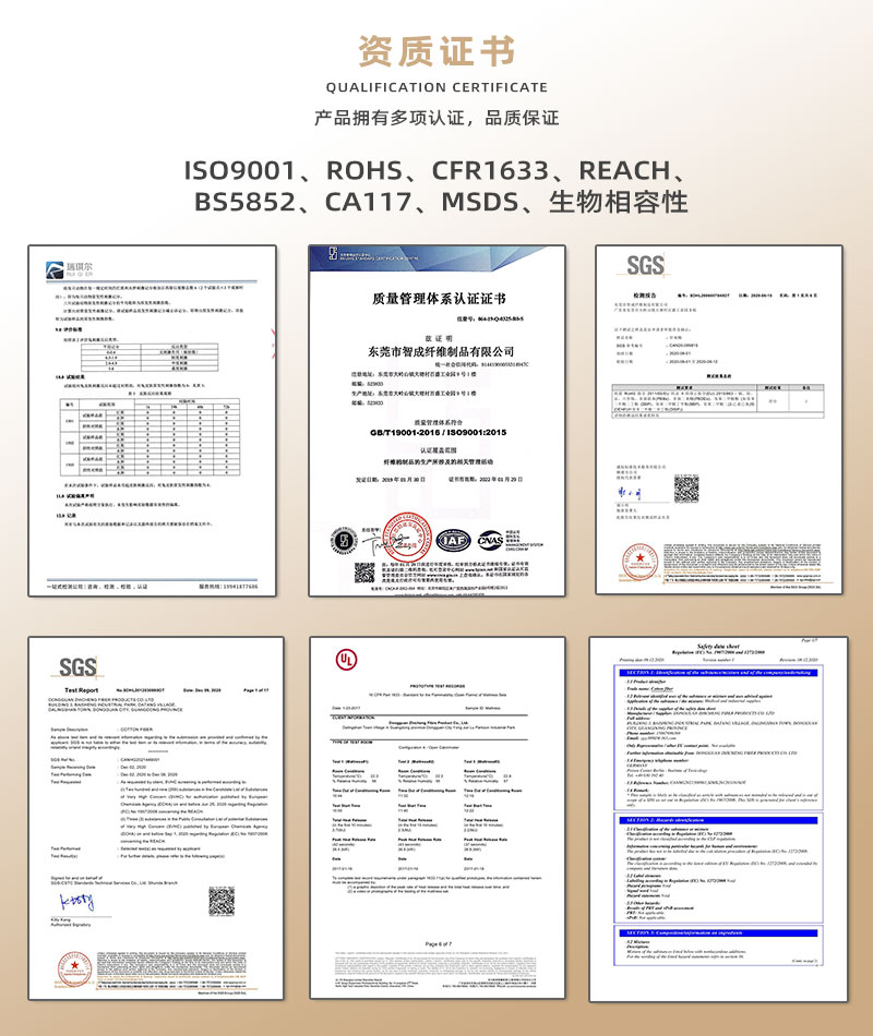 针刺棉-资质证书